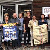 Zu Besuch bei der Kaffeerösterei Niehoffs in Gronau. Hier wird der Rohkaffee aus Kolumbien zum Pottkaffee.